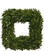 Fig & Dove 18#double; Square Boxwood Wreath - Image 1