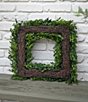 Fig & Dove 18#double; Square Boxwood Wreath - Image 3