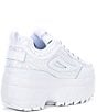 Color:White/White/White - Image 2 - Disruptor II Glitter Wedge Platform Sneakers