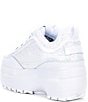 Color:White/White/White - Image 3 - Disruptor II Glitter Wedge Platform Sneakers