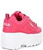 Color:Hot Pink/Pirouette/White - Image 2 - Disruptor II Wedge Platform Sneakers