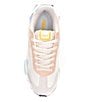 Color:White Sand/Gardenia/Clear Sky - Image 5 - Levonte Colorblock Mesh Suede Lifestyle Sneakers
