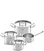 Color:Silver - Image 1 - Original-Profi Collection Stainless Steel 7-Piece Cookware Set