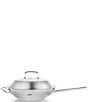 Color:Silver - Image 1 - Original-Profi Collection Stainless Steel Wok with Lid, 12#double;