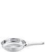 Color:Silver - Image 1 - Pure Collection Stainless Steel Frying Pan, 9.5-inch