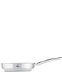 Color:Silver - Image 2 - Pure Collection Stainless Steel Frying Pan, 9.5-inch