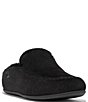 Color:All Black - Image 1 - Chrissie II Haus Crochet-Stitch Suede Shearling Lined Slippers