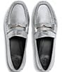 FitFlop Delicato Crinkle Metallic Leather Penny Loafers - Image 3