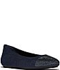 FitFlop Delicato Crystal Cap Toe Denim Flats - Image 1