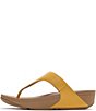 FitFlop Lulu Leather Platform Thong Wedge Sandals - Image 4