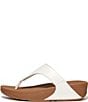 FitFlop Lulu Leather Platform Thong Wedge Sandals - Image 2