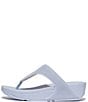Color:Skywash Blue - Image 2 - Lulu Water-Resistant Two-Tone Webbing Toe-Post Sandals