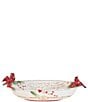 Fitz and Floyd Cardinal Christmas Centerpiece Bowl, Color:Red - Image 4
