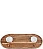 Fitz and Floyd Charcuterie 3-Part Magnetic Wood Serving Board Hostess Set, Color:Brown - Image 1