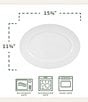 Fitz and Floyd Everyday Beaded Serving Bowl and Platter Set, Color:White - Image 5