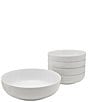 Color:White - Image 1 - Everyday White 5-Piece Pasta Bowl Set
