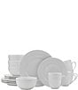 Color:White - Image 1 - Everyday White Beaded 16-Piece Dinnerware Set