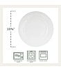 Fitz and Floyd Everyday White Beaded Dinner Plates, Set of 4, Color:White - Image 3