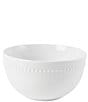 Fitz and Floyd Everyday White Beaded Soup/Cereal Bowls, Set of 4, Color:White - Image 2