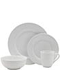Color:White - Image 2 - Everyday White Classic Rim 16-Piece Dinnerware Set