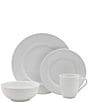 Color:White - Image 2 - Everyday White Classic Rim 16-Piece Dinnerware Set