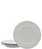 Fitz and Floyd Everyday White Classic Rim Salad Plates, Set of 4, Color:White - Image 1