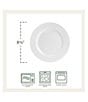 Fitz and Floyd Everyday White Classic Rim Salad Plates, Set of 4, Color:White - Image 3