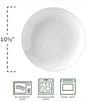 Color:White - Image 3 - Everyday White Coupe Dinner Plates, Set of 4