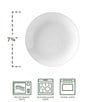 Color:White - Image 3 - Everyday White Coupe Salad Plates, Set of 4