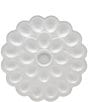 Color:White - Image 1 - Everyday White Flower Egg Platter, 13.75#double;