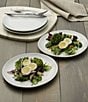 Color:White - Image 4 - Everyday White Organic Salad Plates, Set of 4