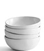 Color:White - Image 1 - Everyday White Organic Soup Cereal Bowls, Set of 4