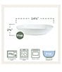 Color:White - Image 4 - Everyday White Oval Serving Bowl, 14.25#double;