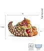 Fitz and Floyd Fall Harvest Cornucopia Figurine Cookie Jar, Color:Brown - Image 4