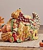Fitz and Floyd Fall Harvest Cornucopia Figurine Cookie Jar, Color:Brown - Image 5