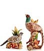 Fitz and Floyd Fall Harvest Pheasant Candleholder Pair - Image 1