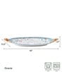 Fitz and Floyd Gracie Oval Platter With Handles, 19#double;, Color:Multi - Image 2