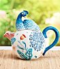 Color:Multi - Image 4 - Gracie Teapot With Peacock Lid