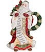 Fitz and Floyd Holiday Home Collection Santa Pitcher, Color:Red - Image 1