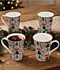 Fitz and Floyd Holiday Mugs, Set of 4 - Image 2
