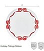 Fitz and Floyd Holiday Tidings Ribbons Dinnerware Plates, Set of 4 - Image 2