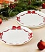 Fitz and Floyd Holiday Tidings Ribbons Dinnerware Plates, Set of 4 - Image 4