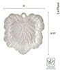Color:White - Image 3 - La Fleur Leaf Dishes, Set of 2