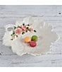 Color:White - Image 4 - La Fleur Leaf Serving Bowl