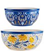 Color:Multi - Image 1 - Madeline Floral Serving Bowls, Set of 2