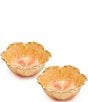 Color:Yellow - Image 1 - Fitz And Floyd Meadows Tulip Bowls, Set of 2