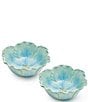 Color:Blue - Image 1 - Fitz And Floyd Meadows Tulip Bowls, Set of 2