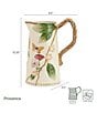 Fitz and Floyd Provence Nature-Inspired Pitcher - Image 4