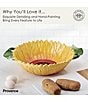 Fitz and Floyd Provence Sunflower Pasta Serve Bowl, 17.25#double; - Image 4