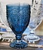 Fitz and Floyd Red Trestle Goblets, Set of 4, Color:Indigo - Image 3
